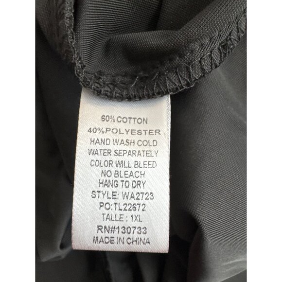 Umgee plus USA Womens Sleeveless Black Velvet Dress size 1x mini - Picture 5 of 5